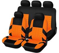 Fundas Asientos Coche para Subaru R1 2005-2011, Protector de Asiento de Coche de 5 Plazas Cómodo Transpirable Interior Accesorios,C-Orange