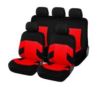 Fundas Asientos Coche para Suzuki Vitara 5 Portes LY 2015-2024, Juego Completo de Cubre Transpirable Antideslizantes Delanteros y Traseros Coche Cubreasientos,E/Red