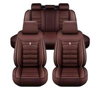 Fundas Asientos Coche, para Volvo XC90 xc-90 1.Gen 2006-2014, Fundas Asientos Coche Universales, Juegos de Cubreasientos Cuero Impermeables Coche Fundas Asientos Interior Accesorios(E(Coffee))