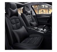 Fundas Asientos Coche Universales para Alfa Romeo 147 156 159 166 Giulia Giulietta Mito Stelvio, Impermeable Transpirable，PU Cuero Antideslizante, Cómodo(Black)