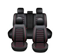 Fundas Asientos Coche Universales para Fiat Panda 2003-2026,Protección Total Asientos Antideslizante Transpirable Impermeables Interior Accesorios,C/Black and Red