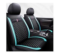 Fundas Asientos Coche Universales para Renault Clio V Life/Zen/Intens/R.S. Line/Business 2019-2026, PU Cuero，Impermeable Antideslizante Transpirable, Fácil De Limpiar, A(Black Blue)