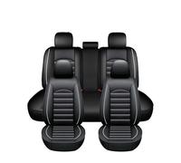 Fundas Asientos Coche Universales para Toyota Land Cruiser J7/J9/J12/J15,Protección Total Asientos Antideslizante Transpirable Impermeables Interior Accesorios,B/Black and White