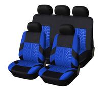 Fundas Asientos De Coche De Tela para MG ZS MG4 MG5 ZS EV 2022, 5 plazas Funda Asiento Juego Completo Juegos de Cubreasientos Accesorios,E/Blue