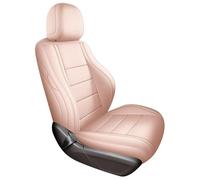 Fundas Asientos Delanteros Coche 1 Uds. Juego De Fundas De Asiento De Coche De Cuero De Cobertura Completa Personalizadas Para Genesis G90 EQ900 2017(Pink,Standard)