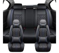 Fundas Asientos Delanteros Coche Para Mitsubishi Para Lancer X Para Eclipse Cross Para Pajero Para Sport L200 Para Outlander Para ASX Juego Completo Fundas Asientos(Luxury-Black Blue)
