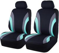 Fundas Asientos Delanteros Coche para Renault Clio/Clio Hybrid/Clio Plug-in Hybrid, Cómodo Protector Cubreasientos Fundas de Asiento Delantero Accesorios Interior,A Green