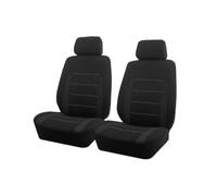 Fundas Asientos Delanteros Coche para Skoda Fabia III Combi 2015-2024 2025 2026, Coche Cubreasientos Cómodo Transpirable Delanteros Seat Cover Protectores Accesorios,A/Black
