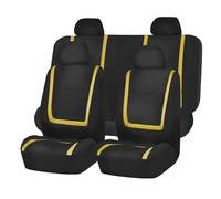 Fundas Asientos Delanteros Coche Para Skoda Para Yeti Para Combi Para Karoq Para Kodiaq 5 Asientos Cubierta Tela Para Asiento Coche Accesorios Interiores(5Seats-Yellow)