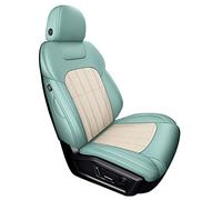 Fundas asientos impermeable 1 Juego De Fundas Asiento Coche Cuero Genuino Para Mazda 3 Bk Cx5 6 Gg Gj Bl Cx7 Cx3 Mx-5 Cx9 Para Demio 323(Beige Green)
