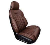 Fundas asientos impermeable 1 Juego De Fundas Asiento Coche Cuero Genuino Para Mazda 3 Bk Cx5 6 Gg Gj Bl Cx7 Cx3 Mx-5 Cx9 Para Demio 323(Café)