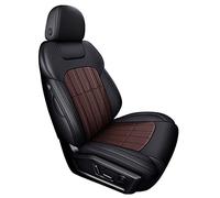 Fundas asientos impermeable 1 Juego De Fundas Asiento Coche Cuero Genuino Para Mazda 3 Bk Cx5 6 Gg Gj Bl Cx7 Cx3 Mx-5 Cx9 Para Demio 323(Black Coffee)