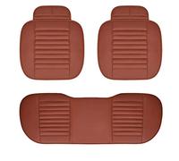 Fundas asientos impermeable Funda Asiento Coche Cuero Pu Cojín Para Ford Para Fiesta Para Fusion Para Mondeo Para Taurus Para Mustang Para Territorio Para S-max Para Expedición(Brown 5 Seat)