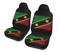 Fundas Asientos Pincel para La Bandera De San Cristóbal Funda De Asiento Delantero Impermeables Fundas De Asiento Universal Funda Asiento Coche para Asiento Automóvil Coches Camión 52X138CM