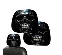 Fundas aterradoras para reposacabezas de coche, protector de reposacabezas para cara de miedo, para sedán, camión, vehículo, conducción, vacaciones, viajes familiares, viajes diarios