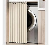 Fundas autoadhesivas impermeables para armarios corredizas ajustables a prueba de polvo para estanterías abiertas de cocina y fregadero, color blanco, 120 x 200 cm, fácil de instalar