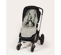 Fundas BCN ® - Colchoneta con cubre arneses para silla de paseo Bugaboo Cameleon 3 ® y Bugaboo Cameleon 3 Plus® - Algodón extrasuave - (LETOTO SKY)