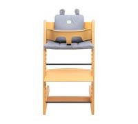 Fundas BCN ® - Set 3 cojines evolutivos Impermeables para trona Stokke Tripp Trapp ® - Algodón extrasuave (GREY DOT)