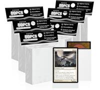 Fundas blancas mate para tarjetas MTG, 300 fundas estándar de ajuste perfecto para tarjetas de intercambio, tarjetas deportivas, tarjetas de béisbol, TCG Magic, protector de tarjetas para mini fotos