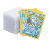 Fundas Cartas, 300 Fundas Para Cartas 66 X 92 MM 0.2 MM Más Grueso Transparente Soft Sleeves para Trading Cards Pokemon