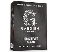 Fundas Cartas Magic y Pokémon | Funda cartas Color Negro Brillo - Fundas Magic The Gathering 66 x 91 mm | Pack de 100 Card Sleeves Protección Óptima de Fundas MTG - Fundas para Cartas de Fútbol