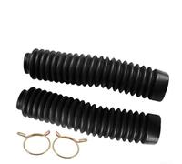 Fundas Caucho para horquilla Suspensión Motocicleta Negro Fundas | Material caucho , para resistencia diaria, protección contra suciedad y para polvo, color negro universal