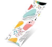 Fundas Cojín Largo 40x120 cm, Funda Terciopelo Almohada Corporal, Cremallera Invisible,Cubierta Cojín Largo Suave Transpirable,Protector Almohada Corporal Regalos Mujer, Geometría Sencillez 4 K0Z-786