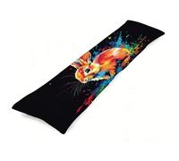 Fundas Cojines 120 x 40 cm Vistoso Funda de Almohada Conejo Almohada para Dormir de Lado, Lujoso Suave Terciopelo Cojines Impresión a Doble Cara Funda Almohadas Embarazada para dormir de Lado J0-849