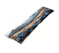 Fundas Cojines 145 x 40 cm Marrón Funda de Almohada Paisaje Almohada para Dormir de Lado, Lujoso Suave Terciopelo Cojines Impresión a Doble Cara Funda Almohadas Embarazada para dormir de Lado J0-573