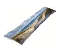 Fundas Cojines 150 x 50 cm Playa Funda de Almohada Nube Almohada para Dormir de Lado, Lujoso Suave Terciopelo Cojines Impresión a Doble Cara Funda Almohadas Embarazada para dormir de Lado J0-857