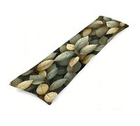 Fundas Cojines 150 x 50 cm Sabio Funda de Almohada Hojas Almohada para Dormir de Lado, Lujoso Suave Terciopelo Cojines Impresión a Doble Cara Funda Almohadas Embarazada para Dormir de Lado J0-547