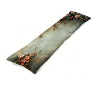 Fundas Cojines 180 x 50 cm Retro Funda de Almohada Planta Almohada para Dormir de Lado, Lujoso Suave Terciopelo Cojines Impresión a Doble Cara Funda Almohadas Embarazada para Dormir de Lado J0-503
