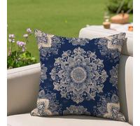 Fundas Cojines 30x30 cm Marina de guerra Cojines Sofa Juego De 1 Exterior Impermeable Funda Cojin Boho Lino Cushion Covers con Cremallera Invisible, Modernas Decorativos Jardin Terraza Patio 2h-272