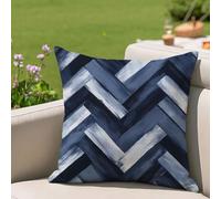 Fundas Cojines 30x30 cm Marina de guerra Cojines Sofa Juego De 1 Exterior Impermeable Funda Cojin Tartán Lino Cushion Covers con Cremallera Invisible, Modernas Decorativos Jardin Terraza Patio 2h-274