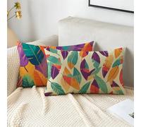Fundas Cojines 30x50 cm Juego De 2 Cojines Exterior Beige Funda Cojin Vistoso Impermeable Terciopelo Funda Almohada Doble Cara Impresión Cushion Covers para Jardín Camping Patio Terraza Coche 2s-790