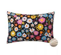 Fundas Cojines 30x50 cm, Juego de 2 Funda Cojin Colorido Decorativos Funda de Almohada de Lino, Fundas de Cojines Margarita con Cremallera Oculta para Sofá Silla Cama Salón Jardín -TER409