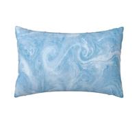Fundas Cojines 30x50cm Funda Cojin Abstracto Juego de 2, Azul Fundas de Cojines Funda de Almohada, Lumbar Funda Cojine Sofa Rectangular Cojines Decorativos para Coche Silla Dormitorio Decoracion,T73