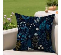 Fundas Cojines 35x35 cm Marina de guerra Cojines Sofa Juego De 1 Exterior Impermeable Funda Cojin Plantas Lino Cushion Covers con Cremallera Invisible, Modernas Decorativos Jardin Terraza Patio 2h-287