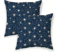 Fundas Cojines 40x40 cm Impermeable para Exteriores, Abstracto Fundas de Cojines con Cremallera, Marina de guerra Almohadas Decorativas Sala, Terciopelo para Dormitorio Sofá Jardín Regalo Mujer SJ-134