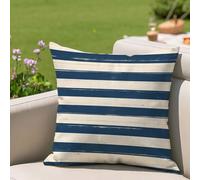 Fundas Cojines 40x40 cm Raya Cojines Sofa Juego De 1 Exterior Impermeable Funda Cojin Marina de guerra Lino Cushion Covers con Cremallera Invisible, Modernas Decorativos Jardin Terraza Patio 2h-842