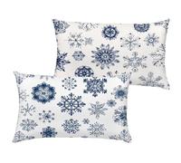 Fundas Cojines 40x70 cm Marina de Guerra Cojin Rectangular Impermeable Terciopelo Invierno Fundas para Almohadas con Cremallera Oculta, Sofá Patio Jardín Primavera Verano de Regalo, Juego de 2 1B-186