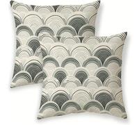 Fundas Cojines 45x45 cm Impermeable para Exteriores, Gris Fundas de Cojines con Cremallera Invisible, Nube Almohadas Decorativas Sala, Terciopelo para Dormitorio Sofá Cama Jardín Regalo Mujer SJ-413