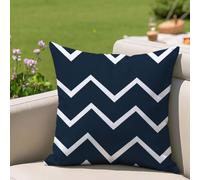 Fundas Cojines 45x45 cm Marina de guerra Cojines Sofa Juego De 1 Exterior Impermeable Funda Cojin Raya Lino Cushion Covers con Cremallera Invisible, Modernas Decorativos Jardin Terraza Patio 2h-285