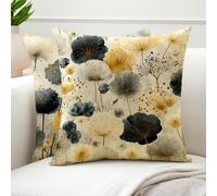 Fundas Cojines 45x45 Cojines Exterior Planta Juego de 2 Impermea Terciopelo Estampado Hoja Fundas de Almohada Decorativa Boho Cojín Cubierta para Decoracion Salon, Dormitorio, Sofá, Silla, Cama G6-895