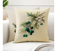 Fundas Cojines 45x45 Cojines Exterior Verde Juego de 2 Impermea Terciopelo Estampado Planta Fundas de Almohada Decorativa Boho Cojín Cubierta para Decoracion Salon, Dormitorio, Sofá, Silla,Cama G6-875
