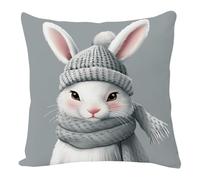 Fundas Cojines 45X45 Sombrero Gris Funda Almohada Elegantes para Cojines Decorativos Decorativa Ideal para Sofá Dormitorio Sofá Silla