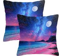 Fundas Cojines 45x45cm Juego de 2 Playa De EnsueñO Funda de Cojín Impermeable Para Exteriores Funda Sofá Cojín Decorativo Cuadrado Cojines, Para Sala Estar Cama Hogar Decoracion Cushion Covers L7JT579