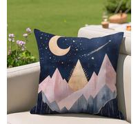 Fundas Cojines 50x50 cm Rosa Cojines Sofa Juego De 1 Exterior Impermeable Funda Cojin Marina de guerra Lino Cushion Covers con Cremallera Invisible, Modernas Decorativos Jardin Terraza Patio 2h-182
