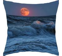 Fundas Cojines 50x50cm Funda de Cojín Impermeable Atardecer En La Playa Exteriores Sofá Cojín Decorativo Cuadrado Cubrecojín Cojines, para Sala Estar Cama Hogar Decoracion Cushion Covers YX7RB-686