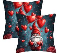 Fundas Cojines 50x50cm Juego de 2 Globos De Amor Funda de Cojín Impermeable para Exteriores Funda Sofá Cojín Decorativo Cuadrado Cojines, para Sala Estar Cama Hogar Decoracion Cushion Covers L7JT-700